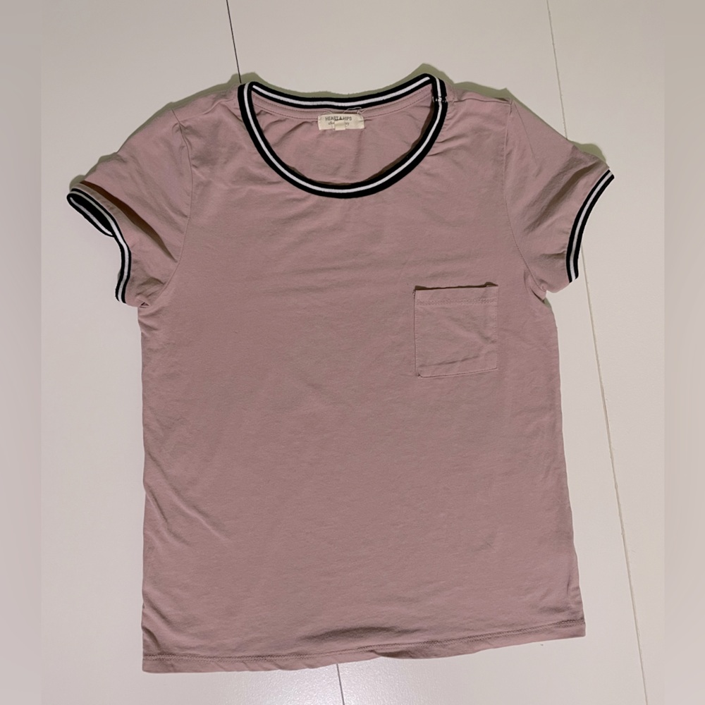 Fun mauve ringer tee